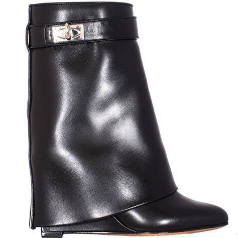 givenchy shark lock mid calf booties|Givenchy shark lock boots women.